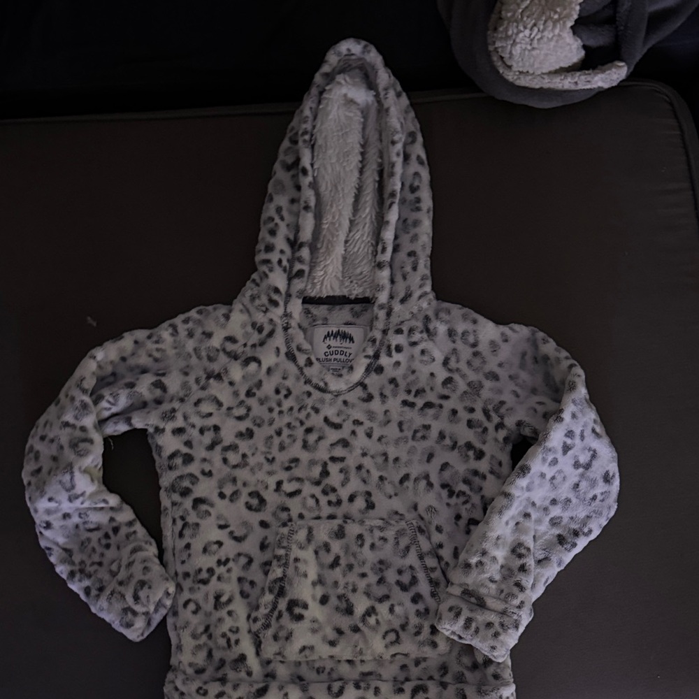 Cozy Kids Leopard Print Hoodie